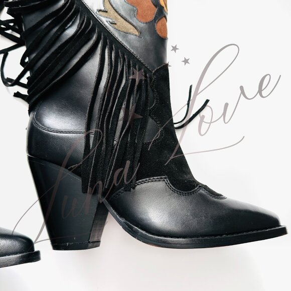 FREE PEOPLE Spell Sannah Fringe Western Boots (size EU 36 / US 6) NWT - Picture 12 of 15